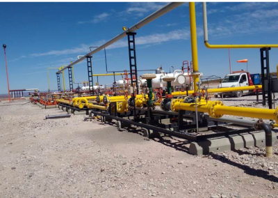 Planta separadora de Gas, Yacimiento Fortín de Piedra. Empresa Tecpetrol.